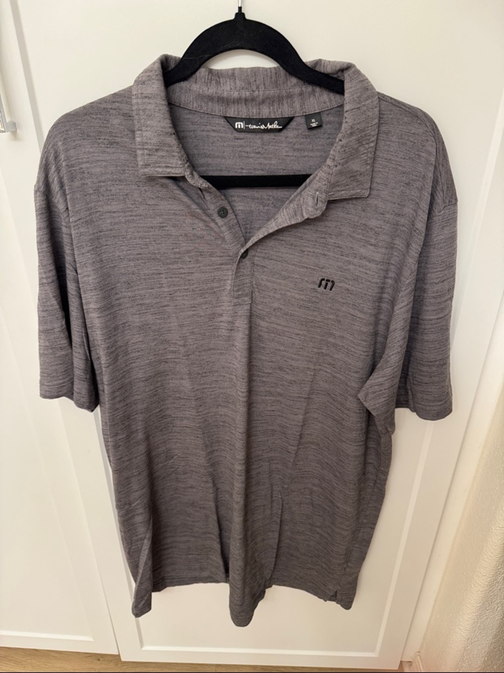 Travis Mathew Men's Heather Gray Polo